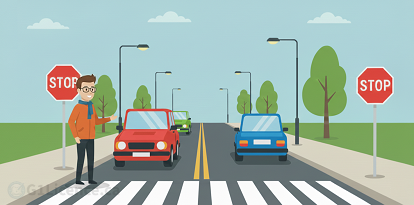 Stopping, Speed & Road Markings Logo
